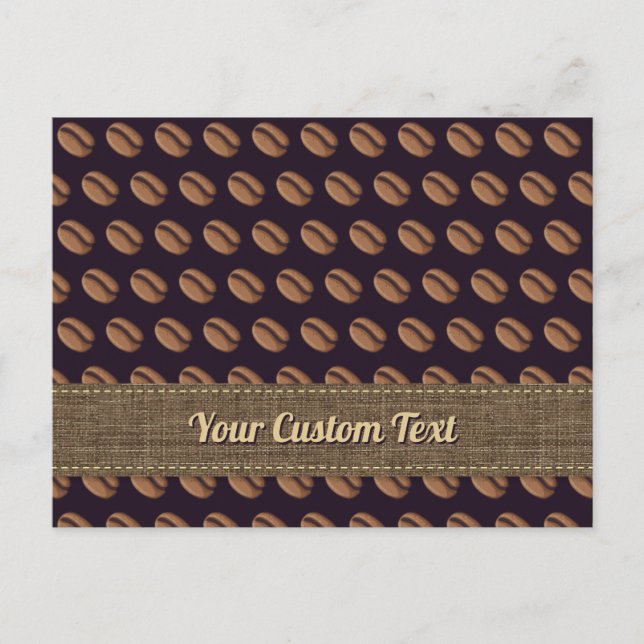 Coffee Bean Icon Postkarte (Vorderseite)