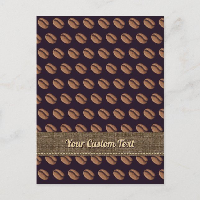 Coffee Bean Icon Postkarte (Vorderseite)