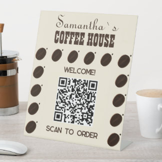 Coffee Bean Marken Geschäft Professionell Sockelschild
