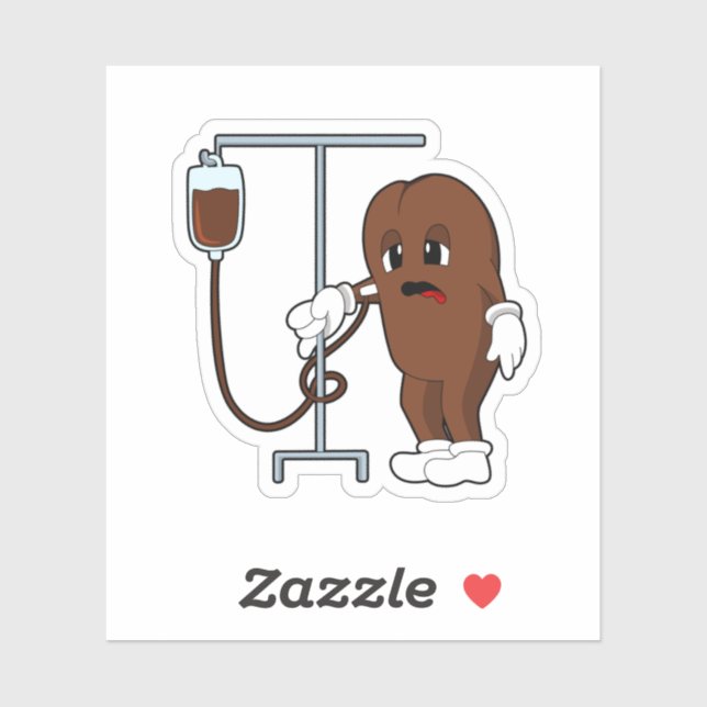 Coffee bean with Coffee pot Aufkleber (Blatt)