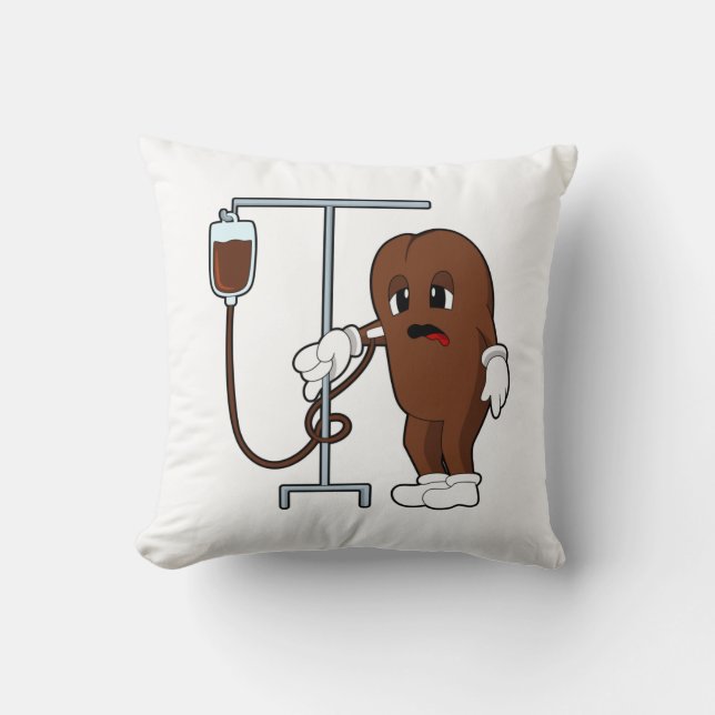 Coffee bean with Coffee pot Kissen (Vorderseite)