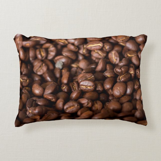 Coffee Beans Backgroundabstract, aroma, background Dekokissen (Vorderseite)