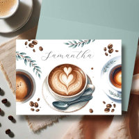 Coffee Brautparty Theme Card