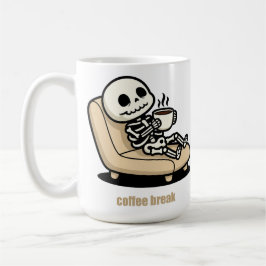 Coffee Break – Grim Reaper Dark Humor Coffee  Kaffeetasse
