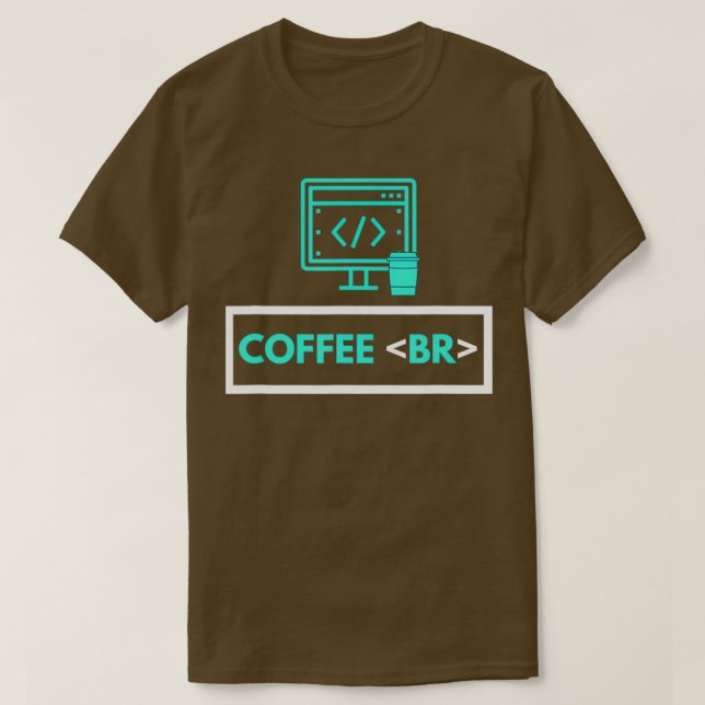 Coffee Break Software Developer Computer Coding Co T-Shirt (Design vorne)