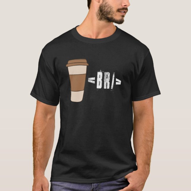 Coffee Break Software Developer Computer Coding Co T-Shirt (Vorderseite)