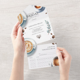 Coffee Bridal Dusche Einladungen Liebe Braut