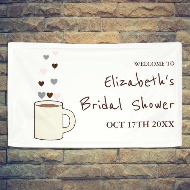 Coffee Bridal Shower Banner (Von Creator hochgeladen)