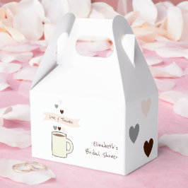 Coffee Bridal Shower Geschenkschachtel