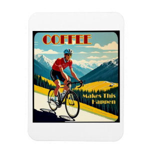 Coffee bringt dies zustande Radfahren Magnet