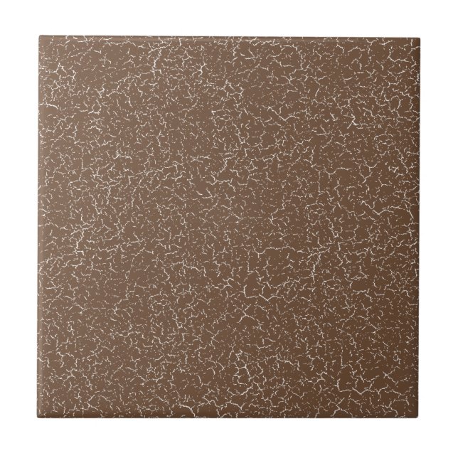 Coffee Brown Crackle Glaze Solid Colour Tile Fliese (Vorderseite)