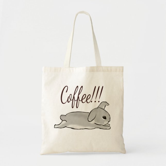 Coffee bunny  tragetasche (Vorne)