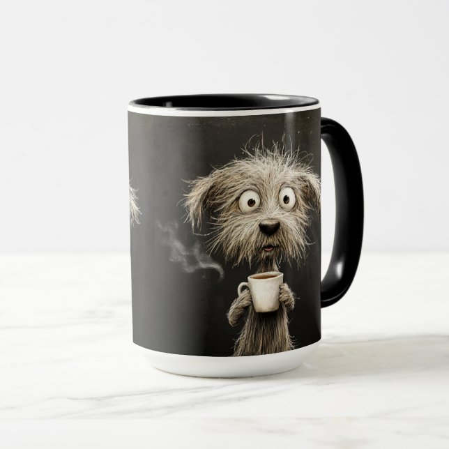 Coffee Buzz Welpe Tasse (VorderseiteRechts)