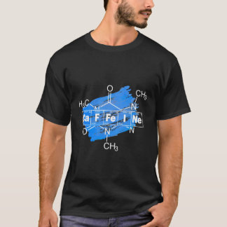 Coffee Caffeine Elements Chemie Periodi T-Shirt