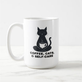 Coffee, Cats, and Self-Care Kaffeetasse