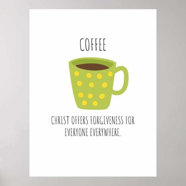 COFFEE Christian Design Poster (Vorne)