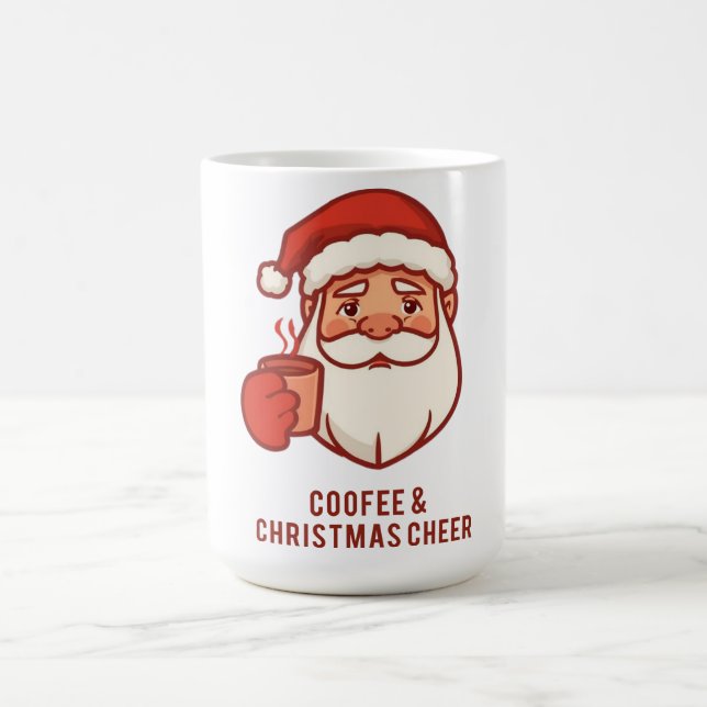 Coffee & Christmas Cheer Santa Mug Kaffeetasse (Mittel)