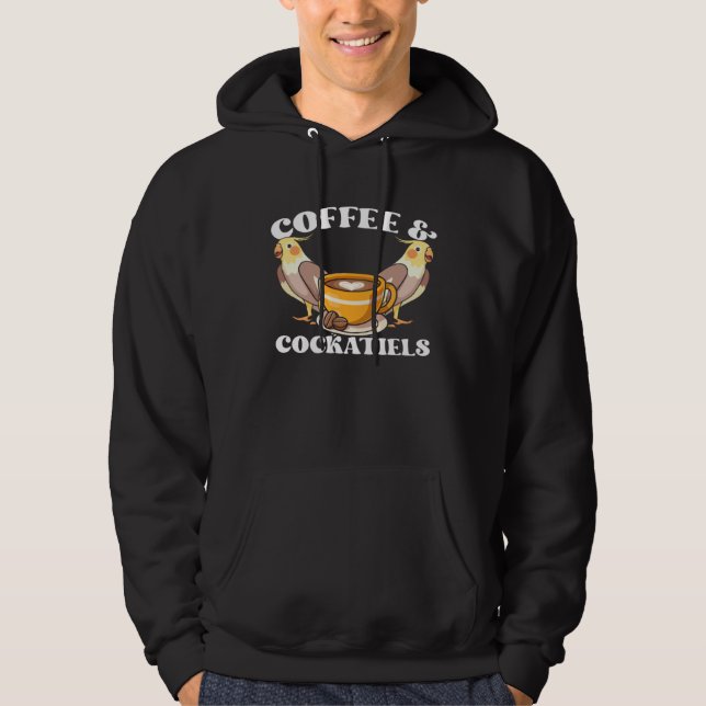 Coffee & Cockatiels Caffeine Quarrion for Parrot O Hoodie (Vorderseite)