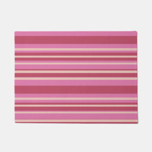 Coffee color stripes Door Mat Fußmatte