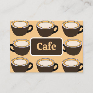 Coffee Cup Muster Café Visitenkarte