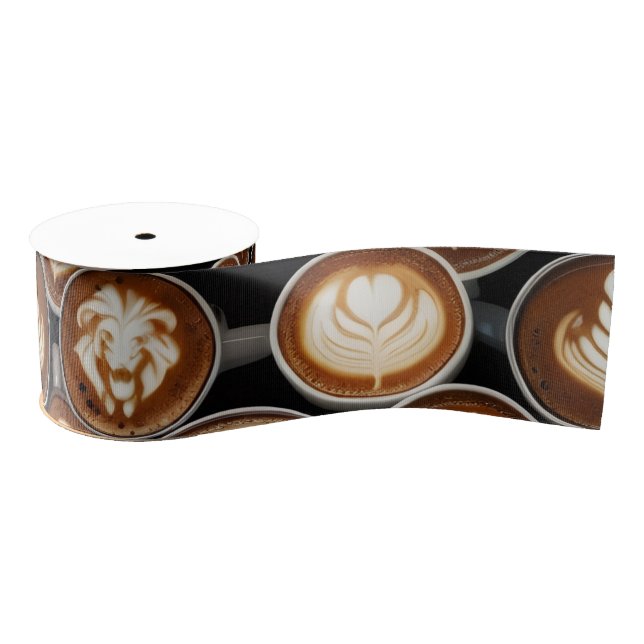  Coffee Cup Ribbon Ripsband (Spule)