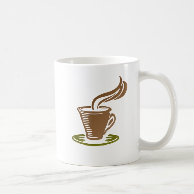 Coffee Cup with Coffee Cup Design Kaffeetasse (Rechts)