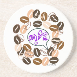 COFFEE & CUSSIN' von Jeff Willis Art Getränkeuntersetzer