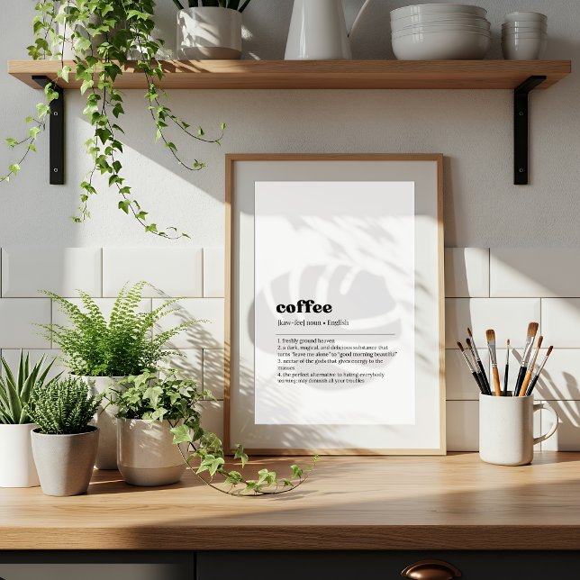 Coffee Definition Poster | Dictionary Style (Von Creator hochgeladen)