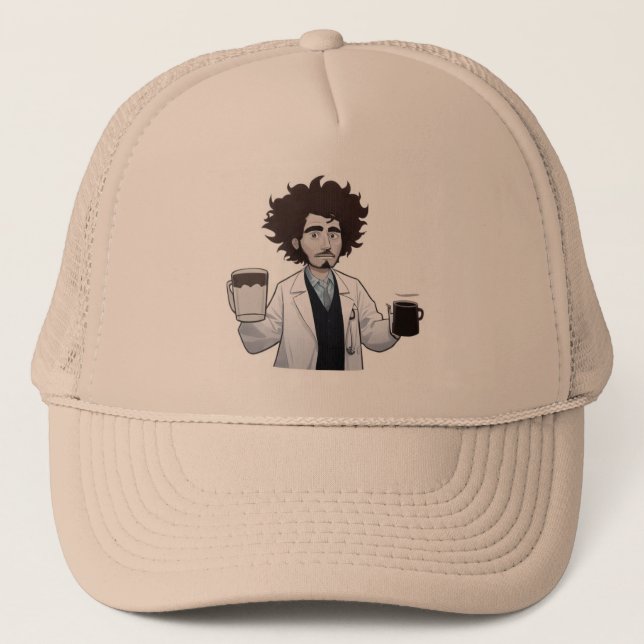 Coffee Doctor Funny Cap Truckerkappe (Vorderseite)