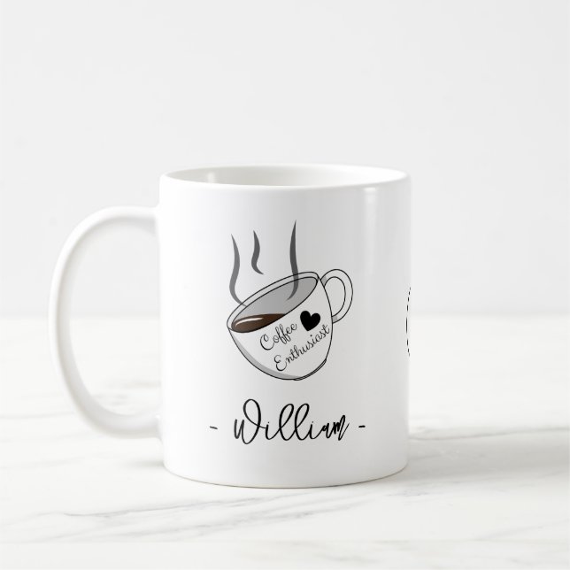 Coffee Enthusiasten Geschenk für Liebhaber | Indiv Kaffeetasse (Links)