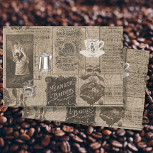 Coffee Ephemera Vintage Werbung Art