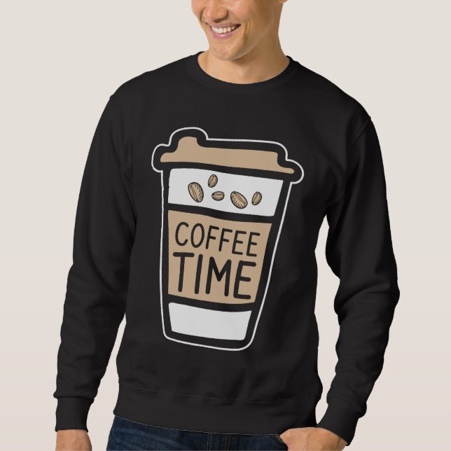 Coffee  Espresso Barista Cappuccino Grandpa Sweatshirt (Vorderseite)