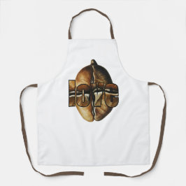Coffee-flavored kitchen apron schürze