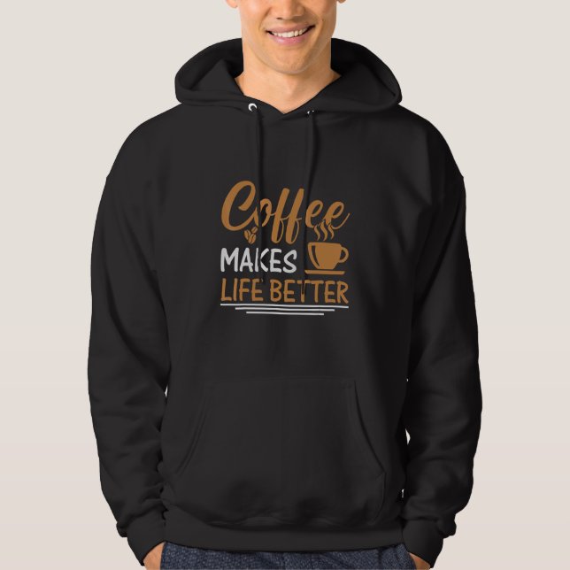 Coffee  for Coffee  and Baristas caffeine 1 Hoodie (Vorderseite)