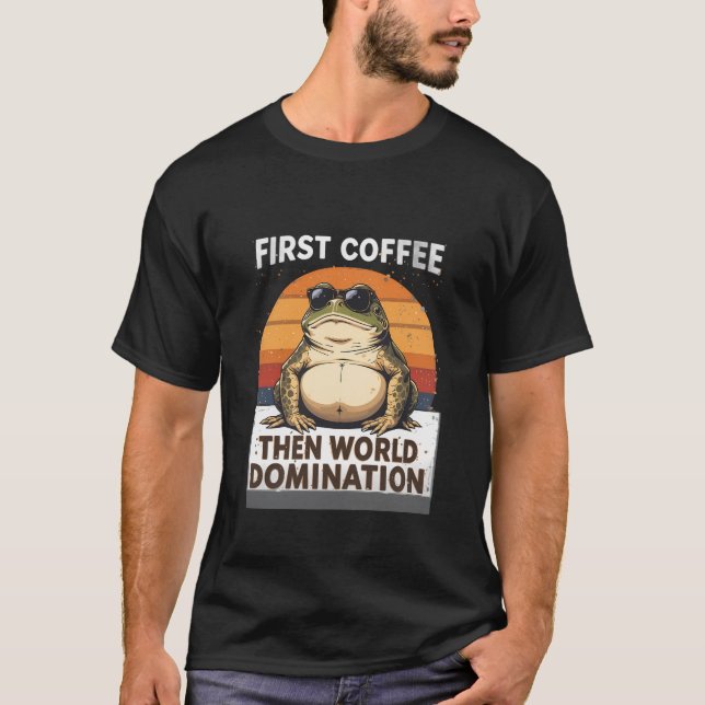 Coffee Frog T-Shirt (Vorderseite)