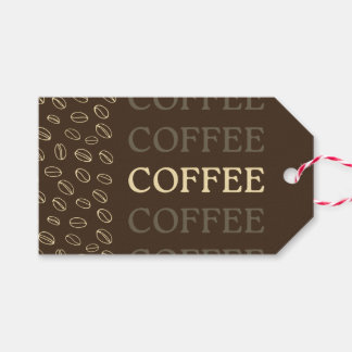Coffee Gift Tag – Retro Coffee Beans Geschenkanhänger