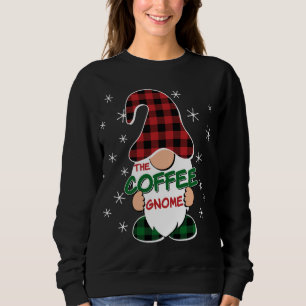 Coffee Gnome Buffalo Kariert Matching Family Chris Sweatshirt