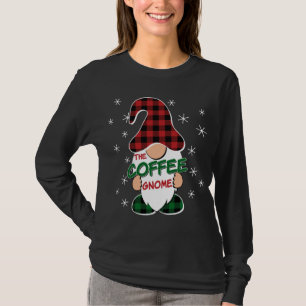 Coffee Gnome Buffalo Kariert Matching Family Chris T-Shirt