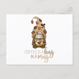 Coffee Gnome Family - Weihnachten Weihnachtsgesche Postkarte