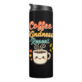 Coffee Güte Wiederholung Süß Retro Edelstahl  Thermosbecher