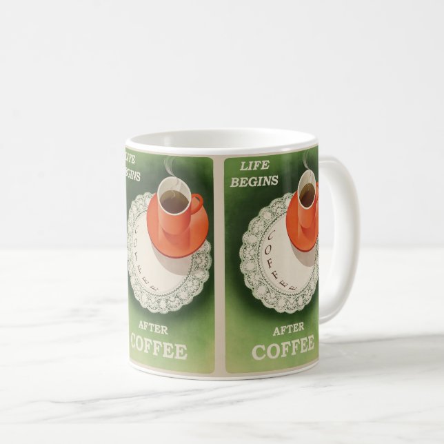 Coffee is Life  Kaffeetasse (VorderseiteRechts)
