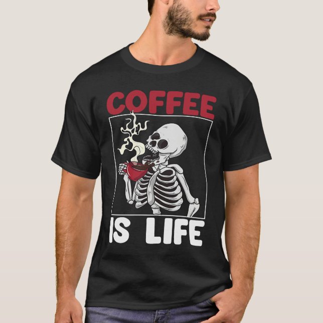 Coffee Is Love Scary Pirates Skull Women  Pirates  T-Shirt (Vorderseite)