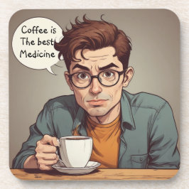 Coffee is the Best Medicine Getränkeuntersetzer