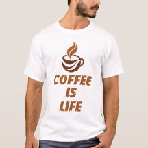 Coffee Ist Leben T-Shirt – Lustiges Motivierendes