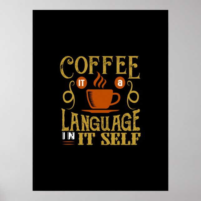 COFFEE IT IN-ITSELF-ZUNGEN POSTER (Vorne)
