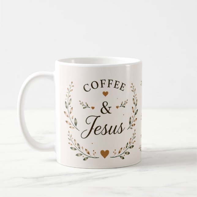 Coffee & Jesus | Inspirierende Kaffeetasse (Links)