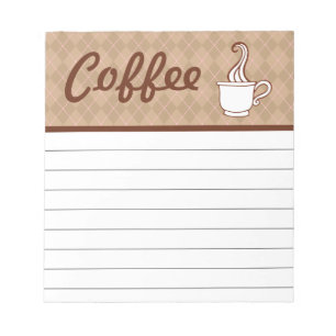 Coffee Kitchen Notepad - Geschenk aus der Einkaufs Notizblock
