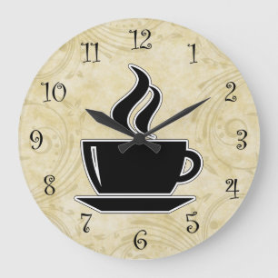 Coffee Kitchen Wall Clocks Große Wanduhr