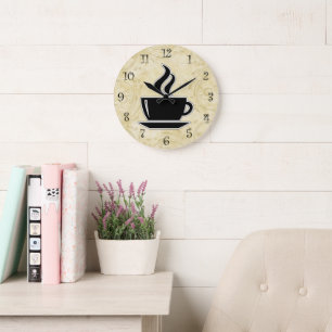 Coffee Kitchen Wall Clocks Große Wanduhr