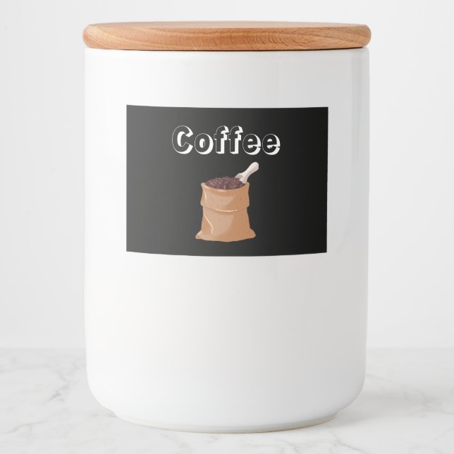 Coffee Label jar Lebensmitteletikett (Vorderseite)